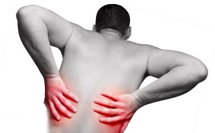 The main characteristics of the pain in the back